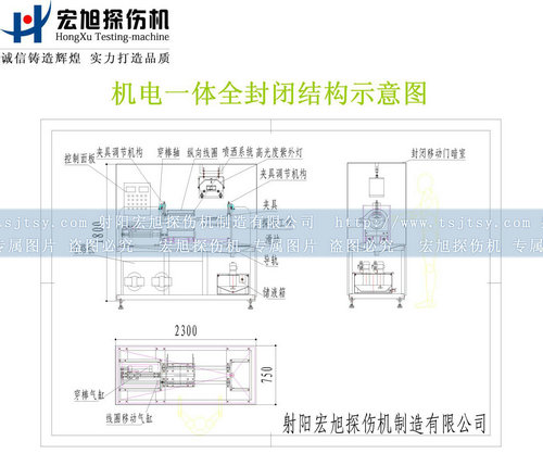 全封闭探伤机结构图